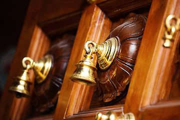 Image showing temple bells in india temple