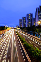 Image showing traffic in urban at night