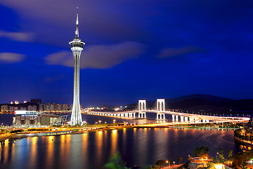 Image showing Macau city at night
