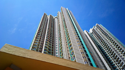 Image showing public apartment block in Hong Kong