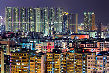 Image showing Hong Kong crowded urban at night