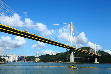 Image showing Ting Kau Bridge in Hong Kong