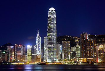 Image showing Hong Kong skyline night