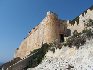 Image showing Bonifacio fortification, Corsica