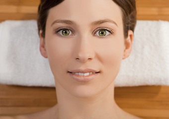 Image showing Beautiful girl on a spa