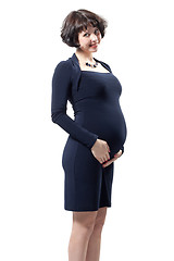 Image showing Fashion young pregnant girl