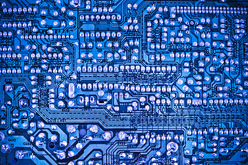 Image showing Blue circuit board