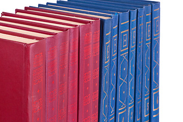 Image showing The row of books