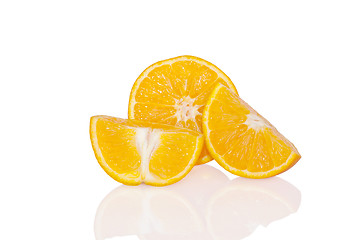 Image showing Ripe orange slices