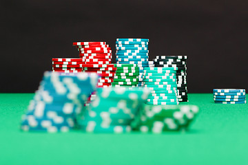 Image showing pile of playing chips