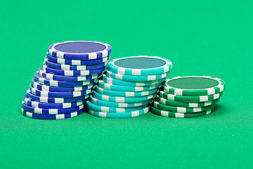 Image showing pile of playing chips