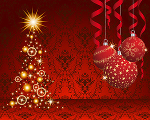 Image showing Christmas and New Year background