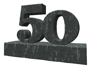 Image showing number fifty monument