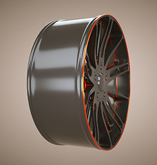 Image showing Sport racing: wheel or disc of sportcar