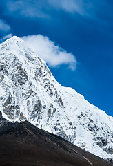 Image showing Pumori and Kalapathar summits in Himalaya