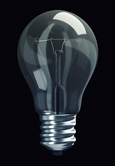 Image showing Great Idea: obsolete light bulb isolated