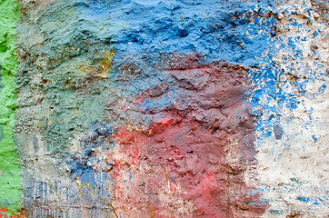 Image showing Background of rough surface wall various colors 