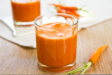 Image showing Carrot juice