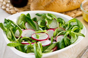 Image showing Radish with Corn salad salad 