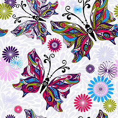 Image showing Seamless floral pattern