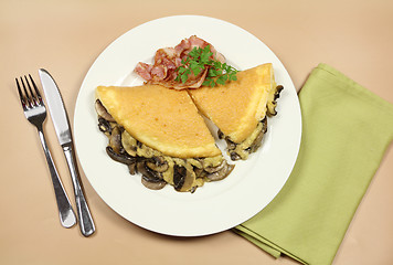 Image showing Mushroom Omelette