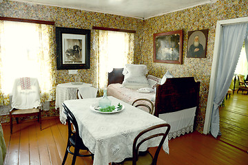 Image showing Russian old house interior