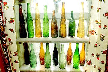Image showing Ancient vintage bottles