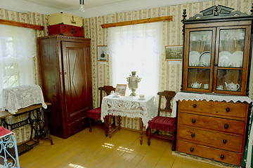 Image showing Russian old house interior