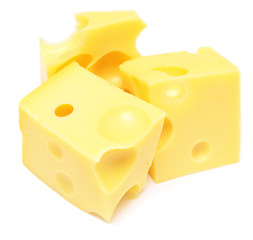 Image showing cheese cubes