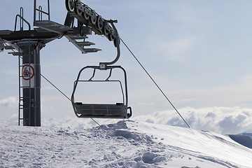 Image showing Ropeway on ski resort