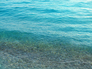 Image showing Turquoise sea water
