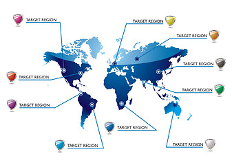 Image showing Info world map