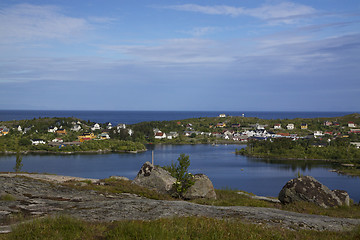 Image showing Norwegian fishing village