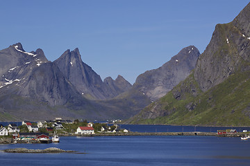 Image showing Scenic fjord on Lofoten