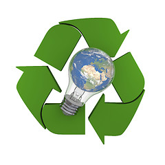 Image showing Global recycling idea