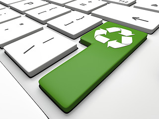 Image showing Recycling key