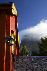 Image showing Detail of church in Nordland