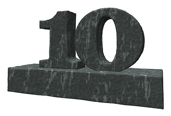 Image showing number ten