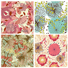 Image showing seamless floral pattern