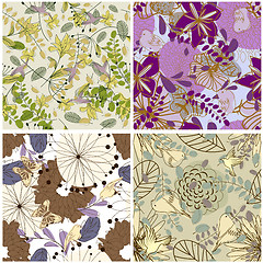 Image showing seamless floral pattern