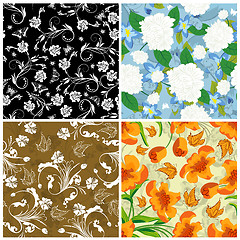 Image showing seamless floral pattern