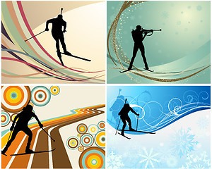 Image showing biathlon set