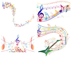 Image showing Multicolour  musical 