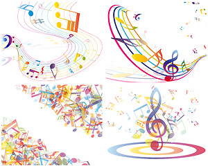 Image showing Multicolour  musical 