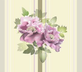 Image showing Seamless background from a flowers ornament, fashionable modern wallpaper or textile.    Illustration  peony.