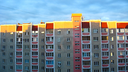 Image showing The multi-storey modern house