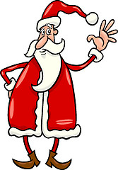 Image showing santa claus cartoon