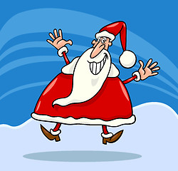 Image showing happy santa claus cartoon