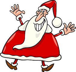 Image showing happy santa claus cartoon