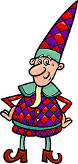 Image showing christmas elf or gnome cartoon